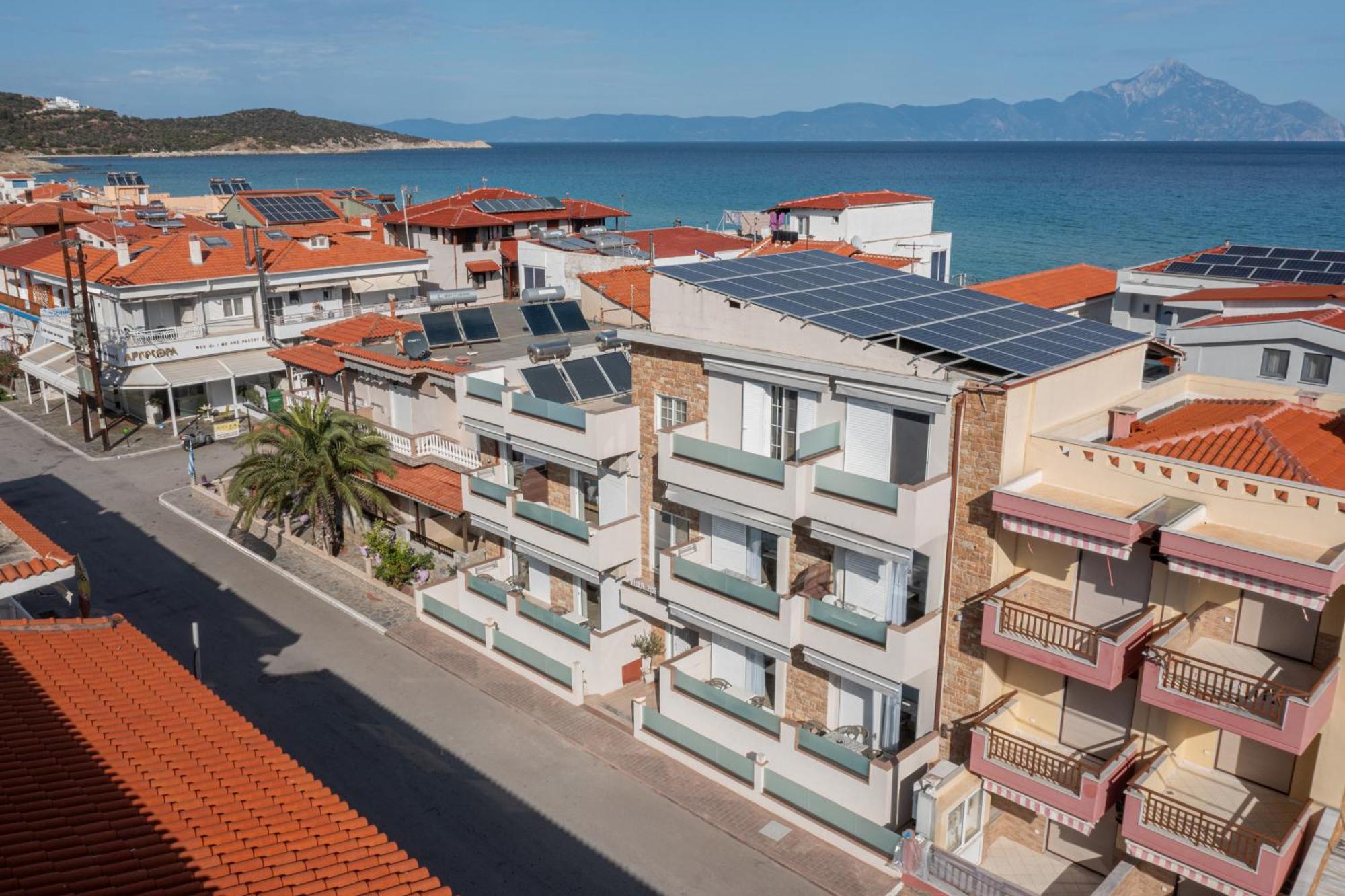 Villa Zoe On The Beach Sarti Exterior photo